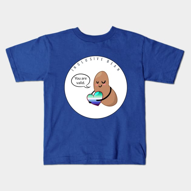 MLM Pride: Inclusive Bean Kids T-Shirt by Bri the Bearded Spoonie Babe